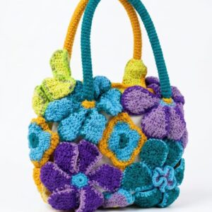 Bolso doble faz flores