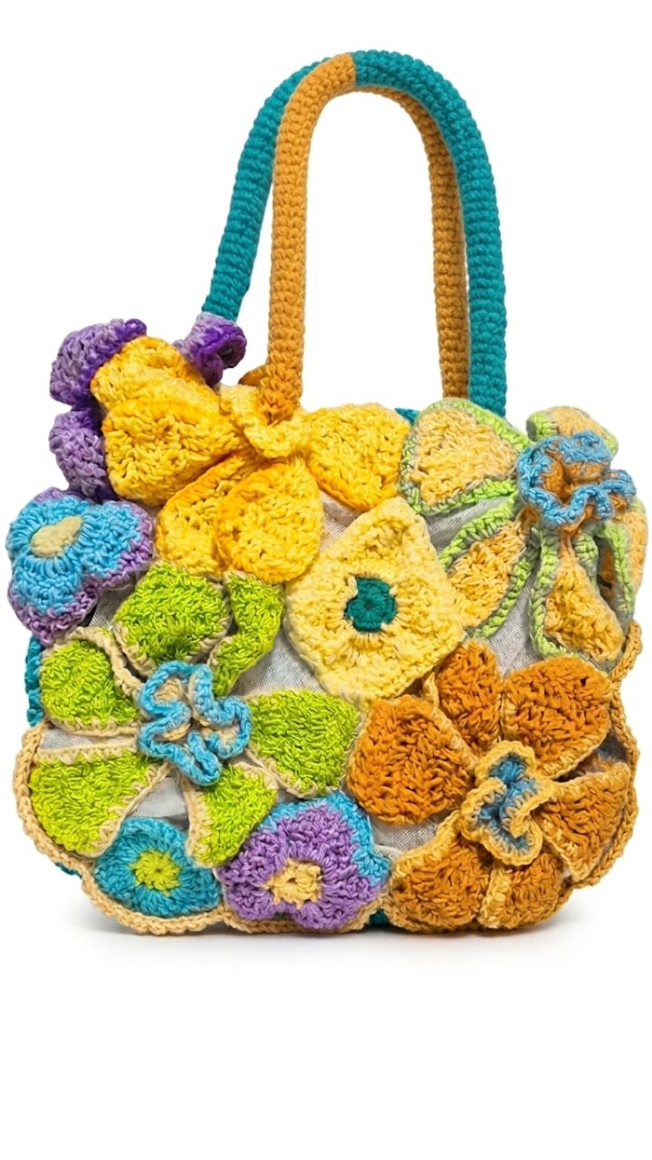 Bolso doble faz flores - Imagen 2