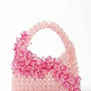 Bolso Cristales Flower Rosa