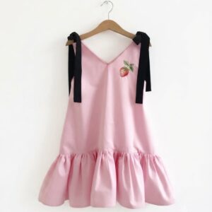 Vestido Bloque Fresa